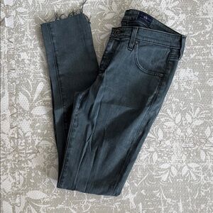 Ag Adriano Goldschmied green Ankle Cropped Jeans